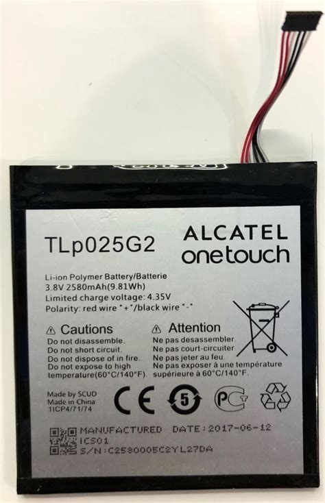 Mah Bateria Para Alcatel One Touch Pixi Tlp Gc X