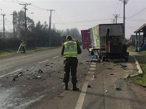 Carabineros de la SIAT Ñuble investiga causas de la colisión que dejó a