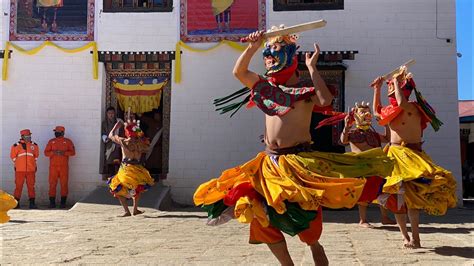 Dance Bhutan Mask Dance Cham Festival In Bhutan YouTube