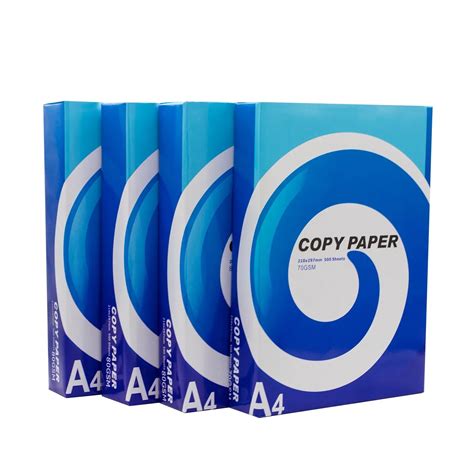 High Quality A4 Paper A4 Copy Paper 80 Gsm 70 Gram 75gsm White Printer