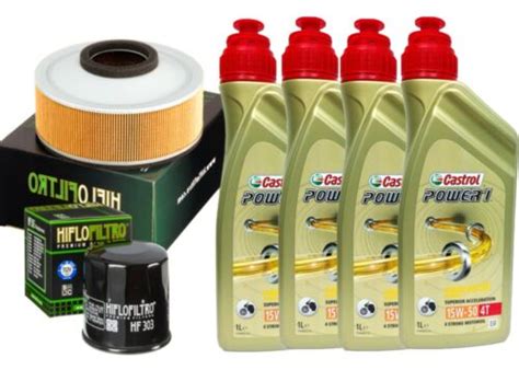 Set Service Öl Castrol Power 1 15W50 Ölfilter Luft VN 800 Drifter 1999