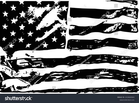 Distressed American Flag Clipart Great Way Stock Vector (Royalty Free ...