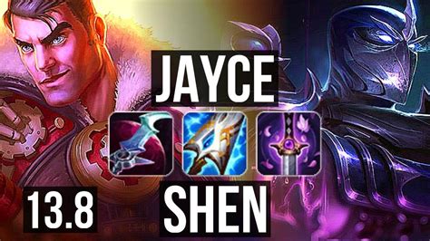 JAYCE Vs SHEN MID 8 1 7 66 Winrate Dominating KR Master 13 8