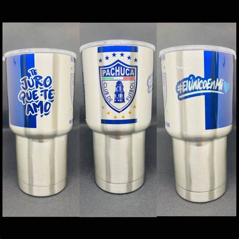 Termo Tuzos De Pachuca 20 Oz Stainless Steel Tumbler Coffee Cup Liga