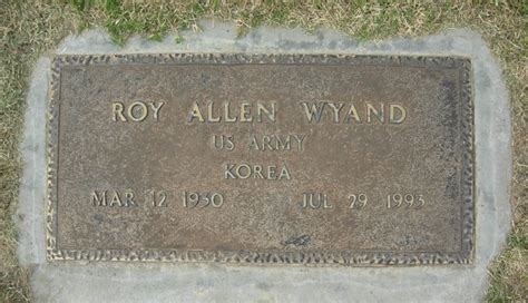 Roy Allen Wyand 1930 1993 Find A Grave Memorial