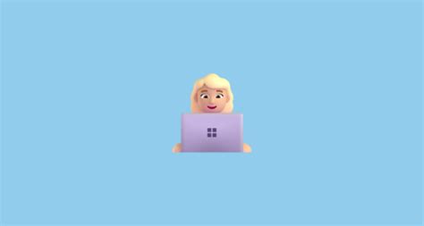 Woman Technologist Medium Light Skin Tone Emoji On Microsoft