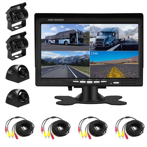 Buy Liehuzhekeji Car Backup Camera And Monitor Kit 7 Inch HD Quad