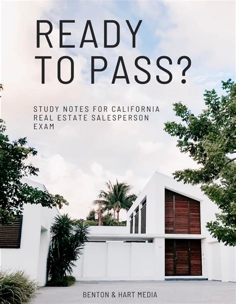 Study Notes For California Real Estate Salesperson Exam Fast Track