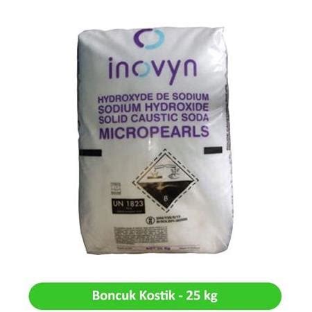 Boncuk Kostik Sodyum Hidroksit inovyn Solvay 25 kg Ücretsiz Kargo