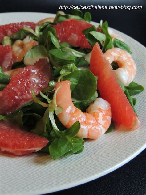 Salade Vitaminee Au Pamplemousse Et Aux Crevettes Ww Les D Lices D