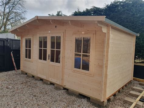 Dunster House Severn Log Cabin Installation Faversham Kent