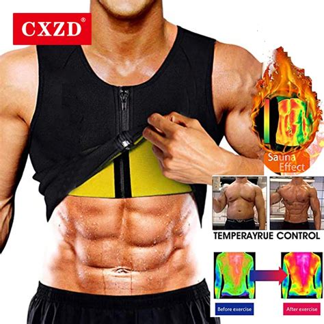 M Nner Body Shaper Taille Trainer Sauna Anzug Schwei Weste Abnehmen