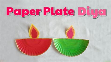 Diya Making With Paper Plate How To Make Diwali Decoration Ideas At