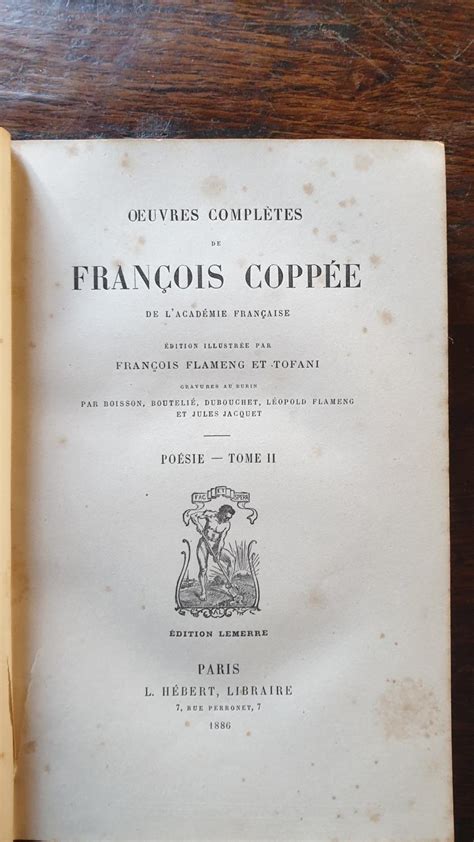 OEUVRES COMPLETES DE FRANCOIS COPPEE DE L ACADEMIE FRANCAISE POESIE