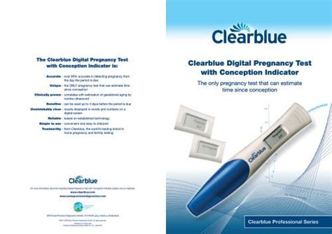 Clearblue Digital Pregnancy Test With Conception Indicator