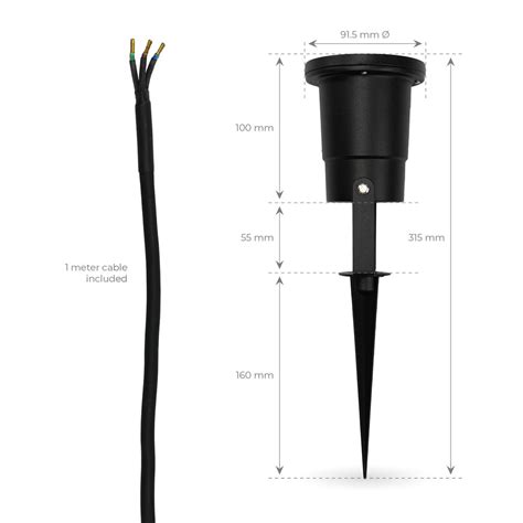 LED Prikspot Aluminium GU10 Fitting IP65 Ledvion