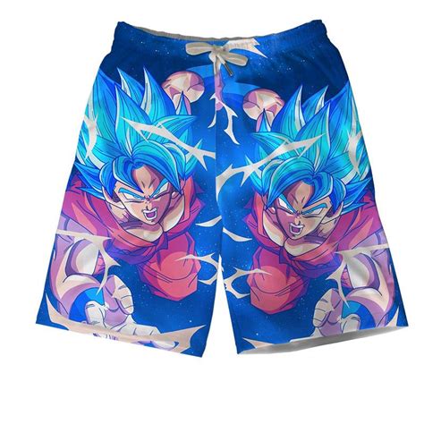 Goku Broly Vegeta Super Saiyan Trio Dragon Ball Z Shorts Anime Wise