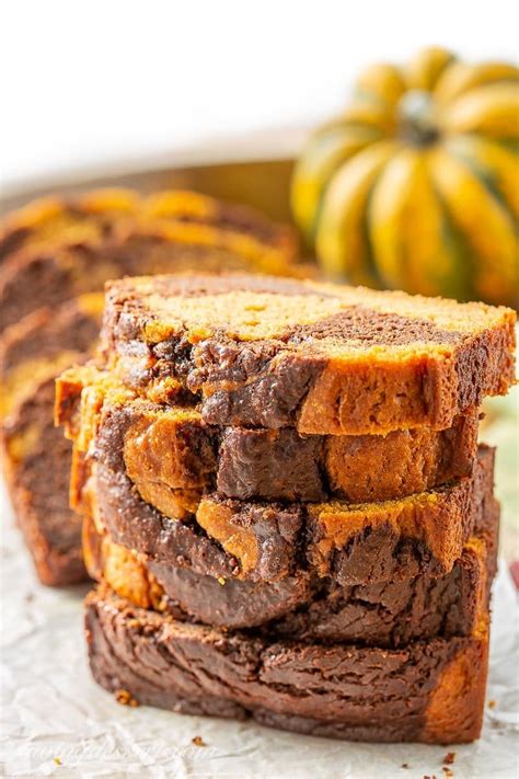 Chocolate Marbled Pumpkin Bread Recipe Saving Room For Dessert