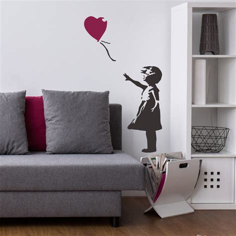 Banksy Balloon Girl Stencil - Graffiti Art Template | CraftStar