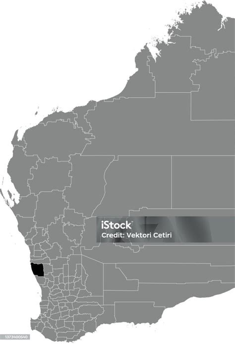 Locator Map Of The Shire Of Dandaragan Western Australia Stock ...