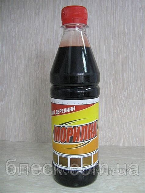 Купить Морилка для дерева "БЛЕСК" М-4 "Красно-коричневая" 4 кг (бутылка ...