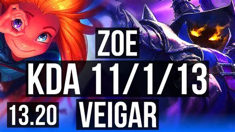 Zoe Vs Veigar Mid M Mastery Games Legendary Br