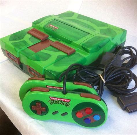 Super Nintendo tmnt themed with two controllers and by doyledean, $325.00 | Super nintendo, Tmnt ...