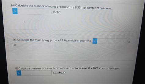 Solved How Many Atoms Are Contained In Each Of The Chegg