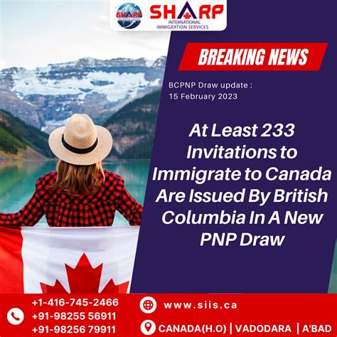 At Least Invitations To Immigrate To Canada Are Issued By British