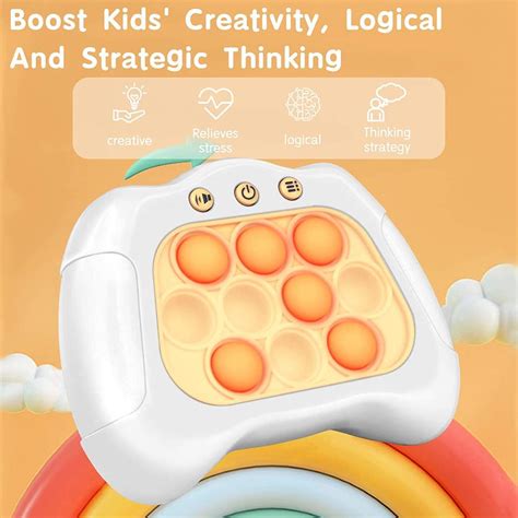 Cps Quick Push Game Electronic Pop Light Up Game Push Puzzle Pop Sensory Fidgets Toy Puzzle