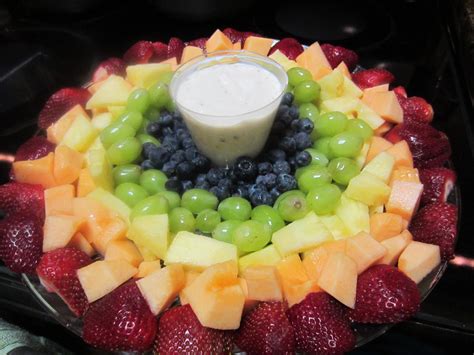 Super Easy Rainbow Fruit Tray And Dip