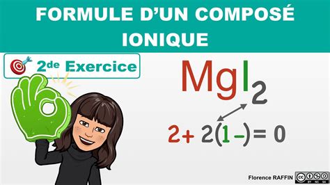 Formule D Un Compos Ionique Exercice Seconde Youtube