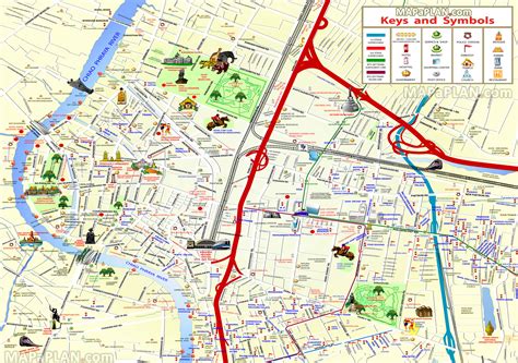 Bangkok Tourist Map | World Map 07