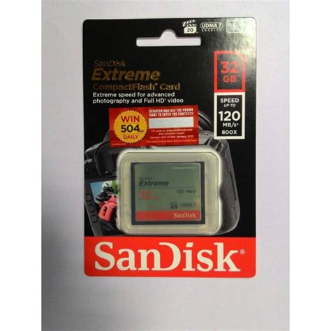 SANDISK COMPACT FLASH EXTREME 32GB 120MB S CF EXTREME 32GB 120MBPS