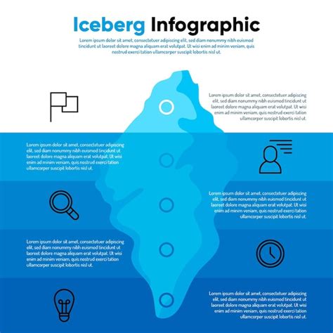 Iceberg Infographic With Details Free Vector