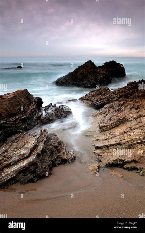 California Crystal Cove Moro Canyon Stock Photo Alamy