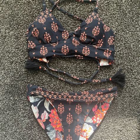 Maaji Swim Maaji Reversible Bikini Set With Tassels Poshmark