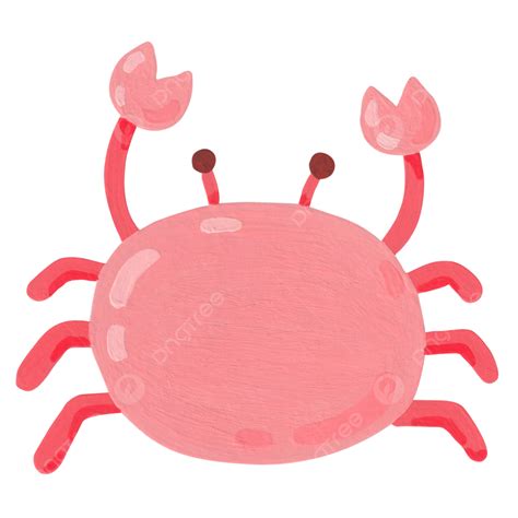 Pintura De Dibujos Animados De Mariscos De Cangrejo Vector PNG