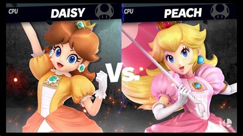 Daisy Vs Peach Super Smash Bros Ultimate Smash Mode Gameplay YouTube