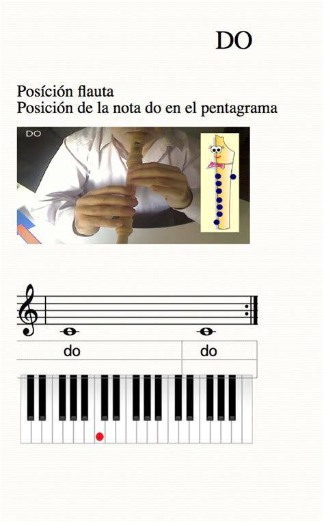 Todo Sobre Flauta Y Piano Y Guitarra Do Re Flauta Posiciones