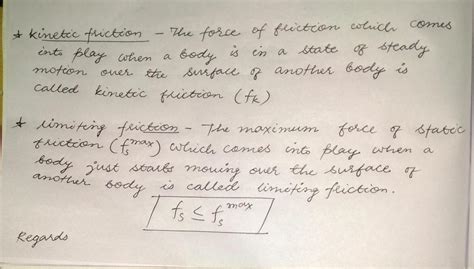 Show static friction, limiting friction and kinetic friction in graph ...