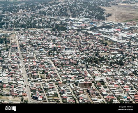 Aerial View Of Addis Ababa Ethiopia From Plane Stock Photo Alamy