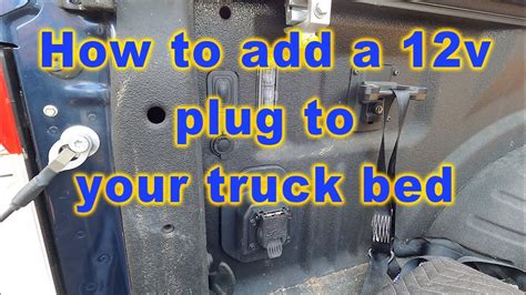 How To Install A 12v Outlet In Truck Bed And Wire It To A Uplifter Switch Youtube