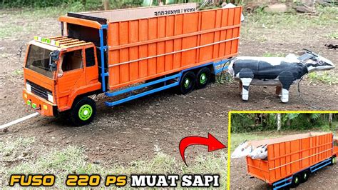 MEMBUAT MINIATUR TRUCK FUSO TRONTON 220ps MINIATUR KARDUS YouTube