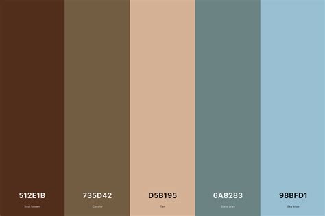 20 Brown Color Palettes With Names And Hex Codes Creativebooster