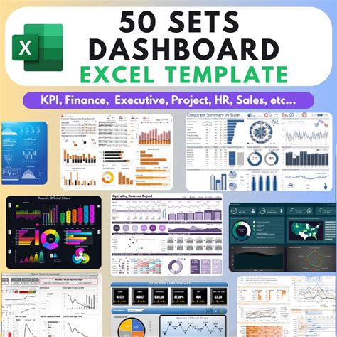 50 Sets Dashboard Excel Template All In One Ultimate Collection Fully