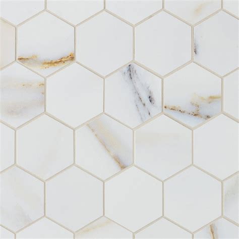 leida bianco polished porcelain hexagon tile floor  decor