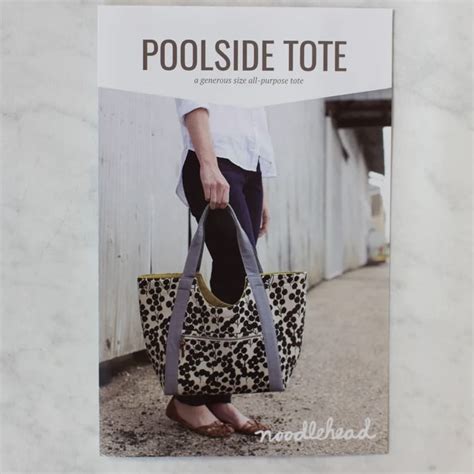 Noodlehead Poolside Tote Papieren Patroon Van Schie Raamdecoratie