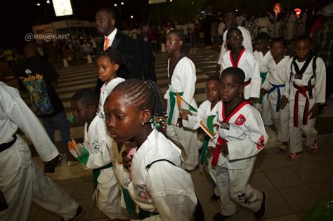 Taekwondo Accueil du champion du Monde Cisse Cheick à Abidjan