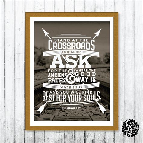 Crossroads Jeremiah 616 Art Print 11x14 Etsy